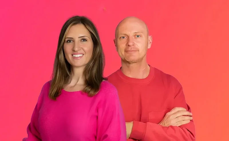 Lucy and Andrew, uptakeAI's founders